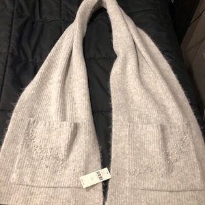 Anthropologie grey toboggan and scarf